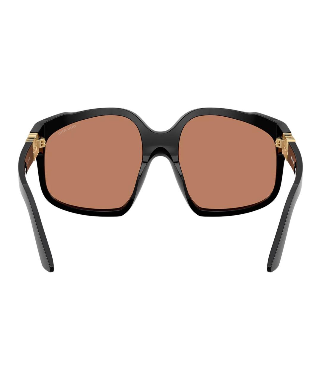 MIU MIU Черные пластиковые солнцезащитные очки, фото 5