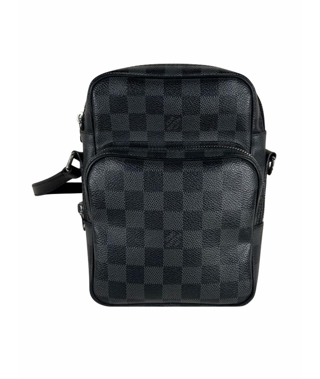 LOUIS VUITTON Антрацитовая канва сумка на плечо, фото 1