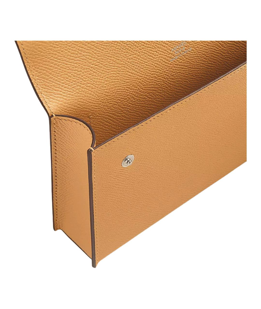HERMES Бежевая кожаная сумка через плечо, фото 4