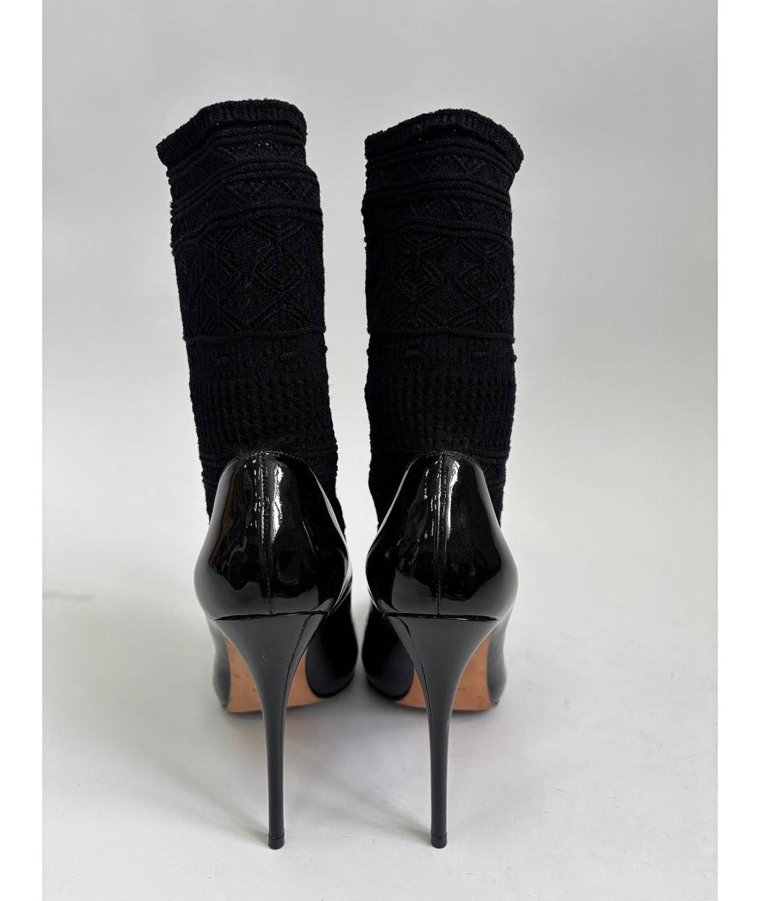 ALEXANDER MCQUEEN Черные туфли из лакированной кожи, фото 4