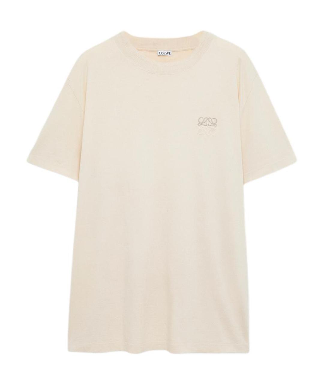 LOEWE Бежевая футболка, фото 1