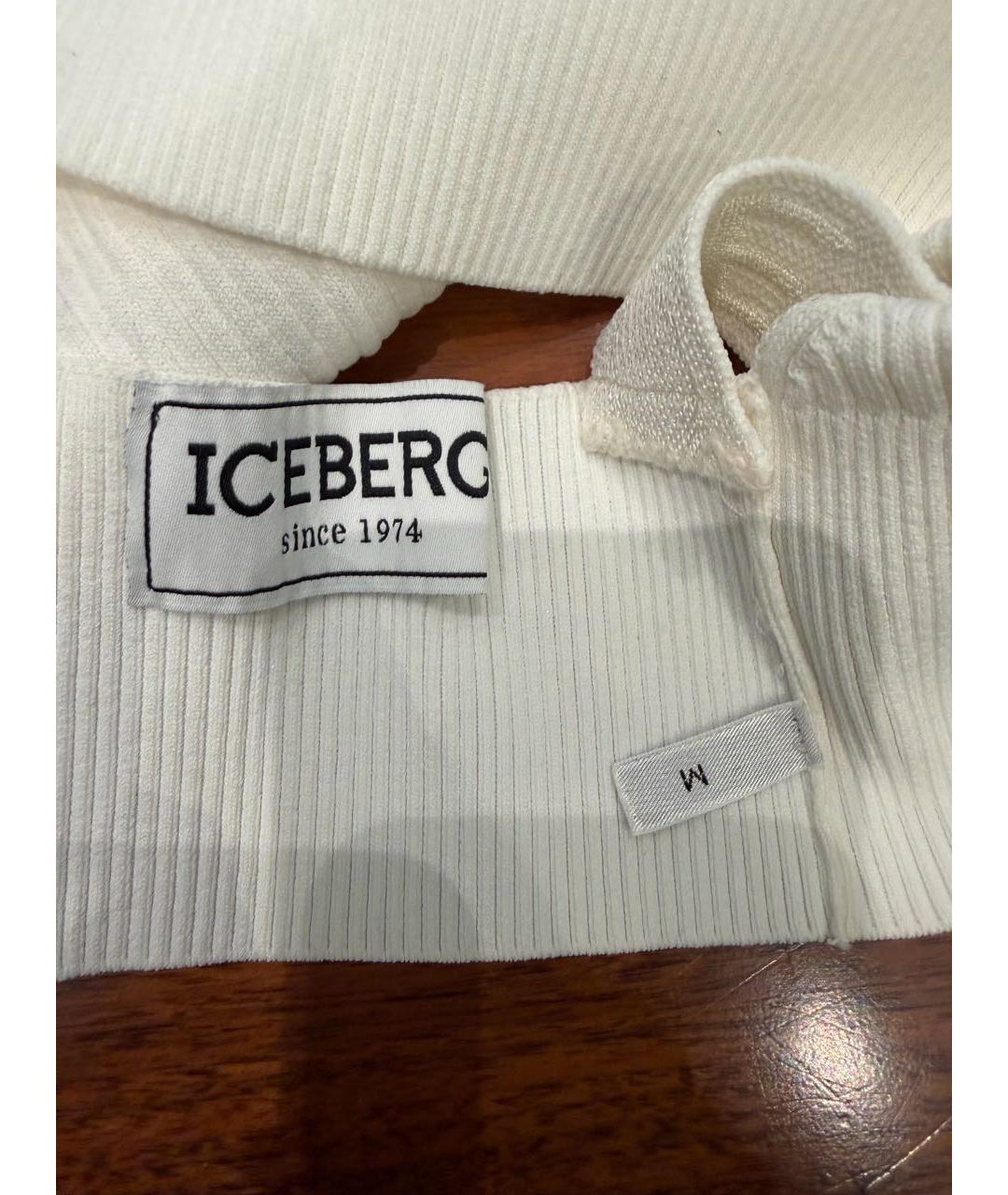 ICEBERG Белая вискозная майка, фото 5