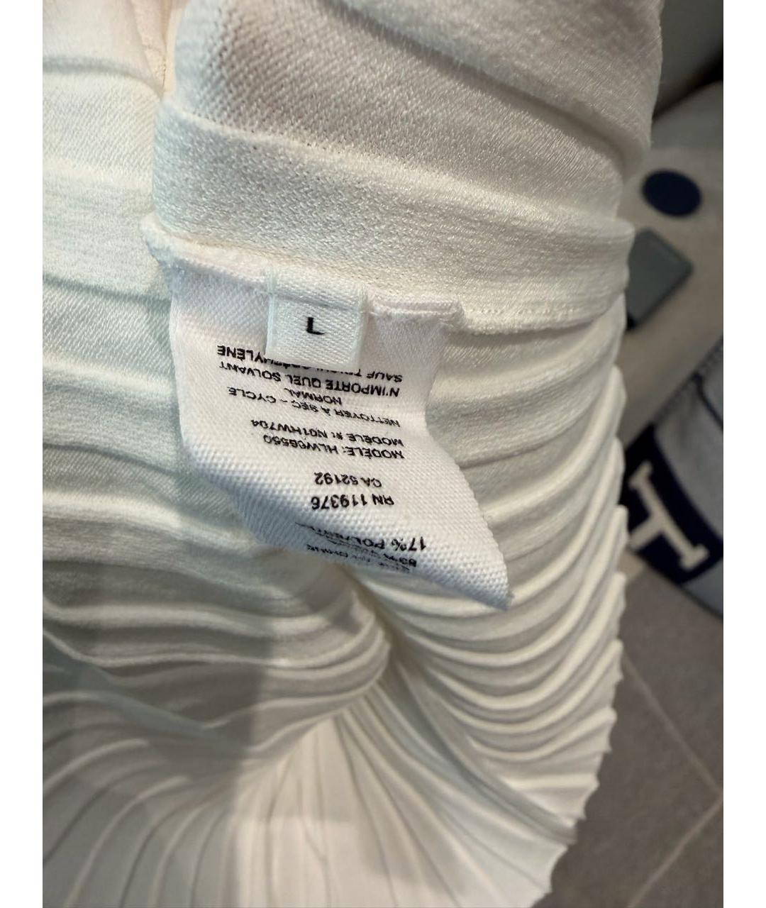 HELMUT LANG Белая вискозная майка, фото 4