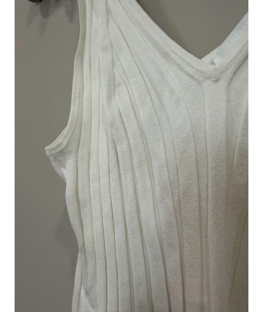 HELMUT LANG Белая вискозная майка, фото 2