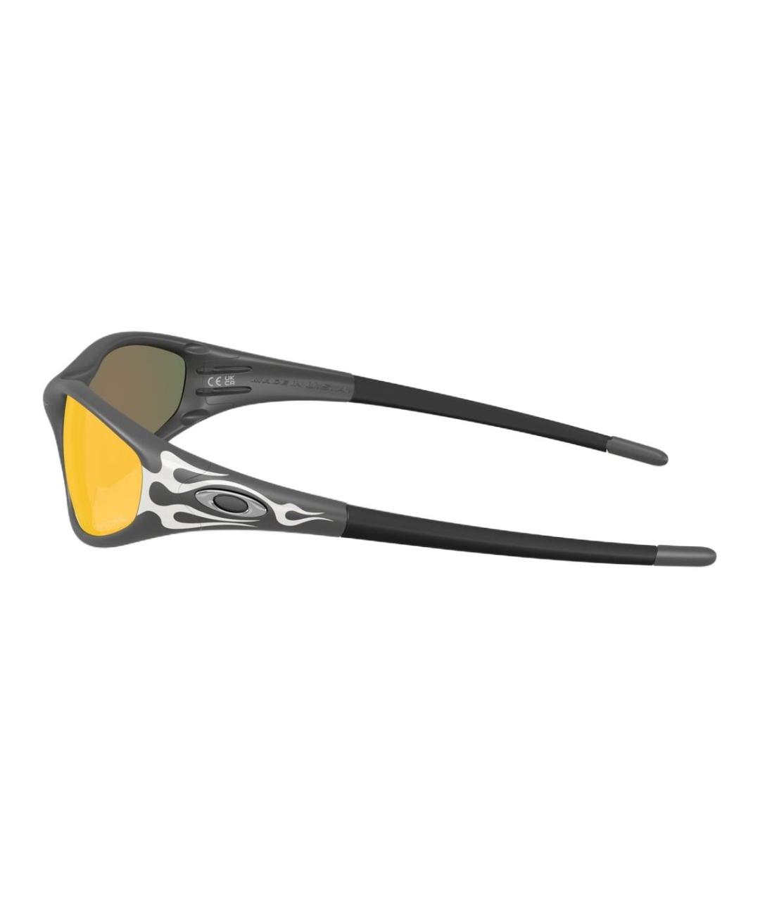 OAKLEY Серые пластиковые солнцезащитные очки, фото 3