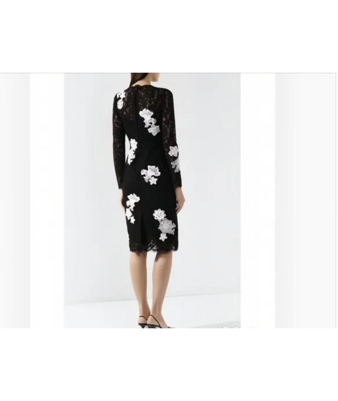 DOLCE&GABBANA Черное кружевное вечернее платье, фото 2