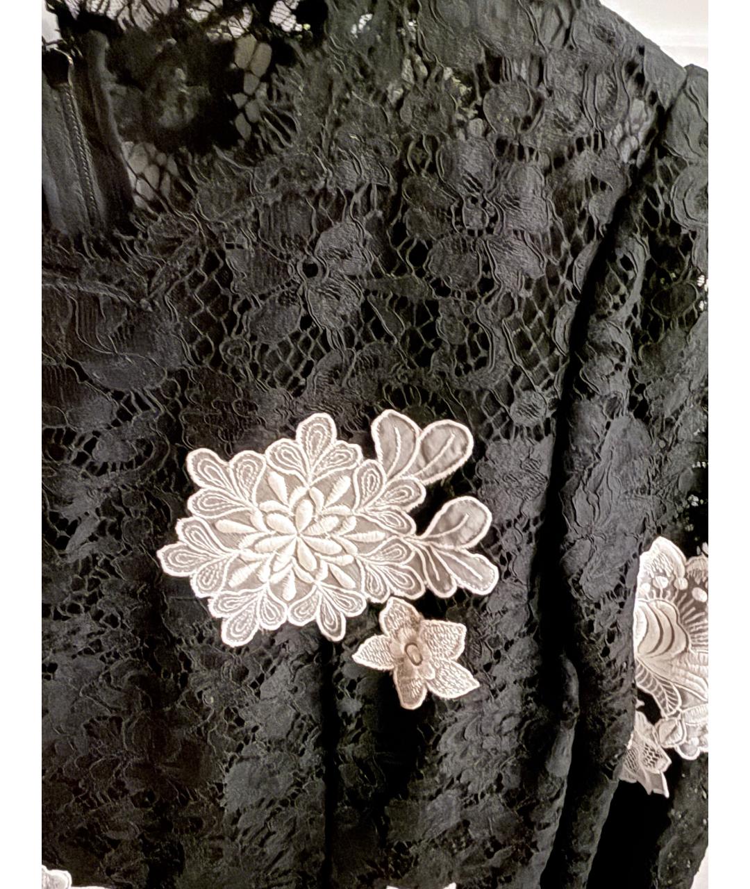 DOLCE&GABBANA Черное кружевное вечернее платье, фото 6