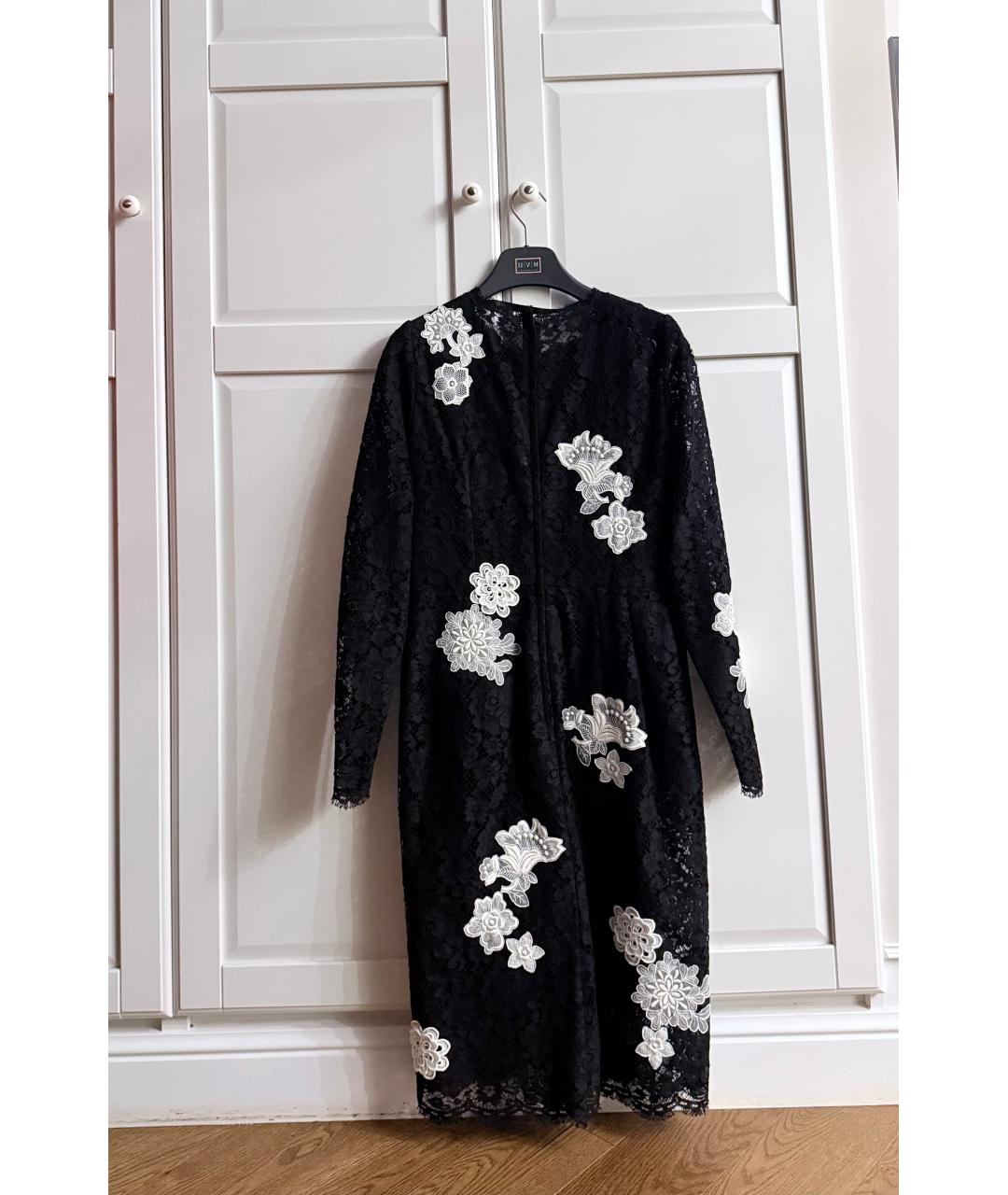 DOLCE&GABBANA Черное кружевное вечернее платье, фото 5