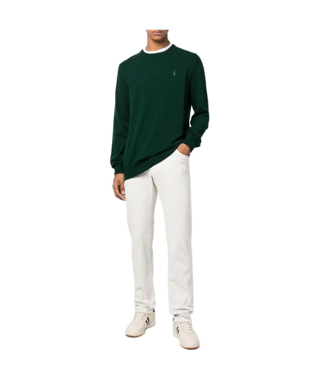 POLO RALPH LAUREN Зеленый джемпер / свитер, фото 3