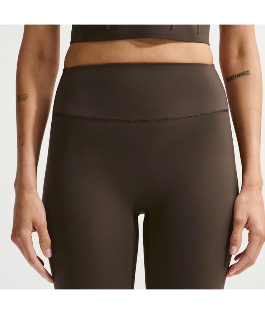 NIKE Коричневые прямые брюки, фото 4