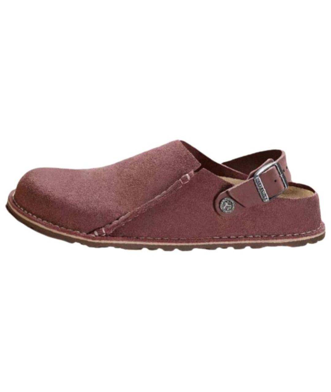 BIRKENSTOCK Розовые замшевые сабо, фото 5