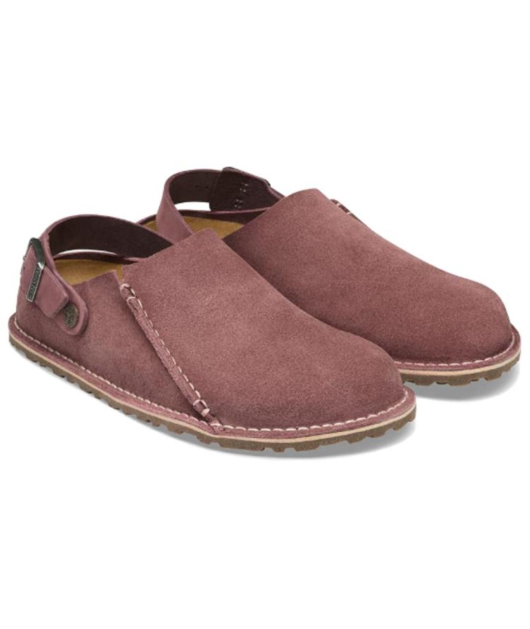 BIRKENSTOCK Розовые замшевые сабо, фото 4