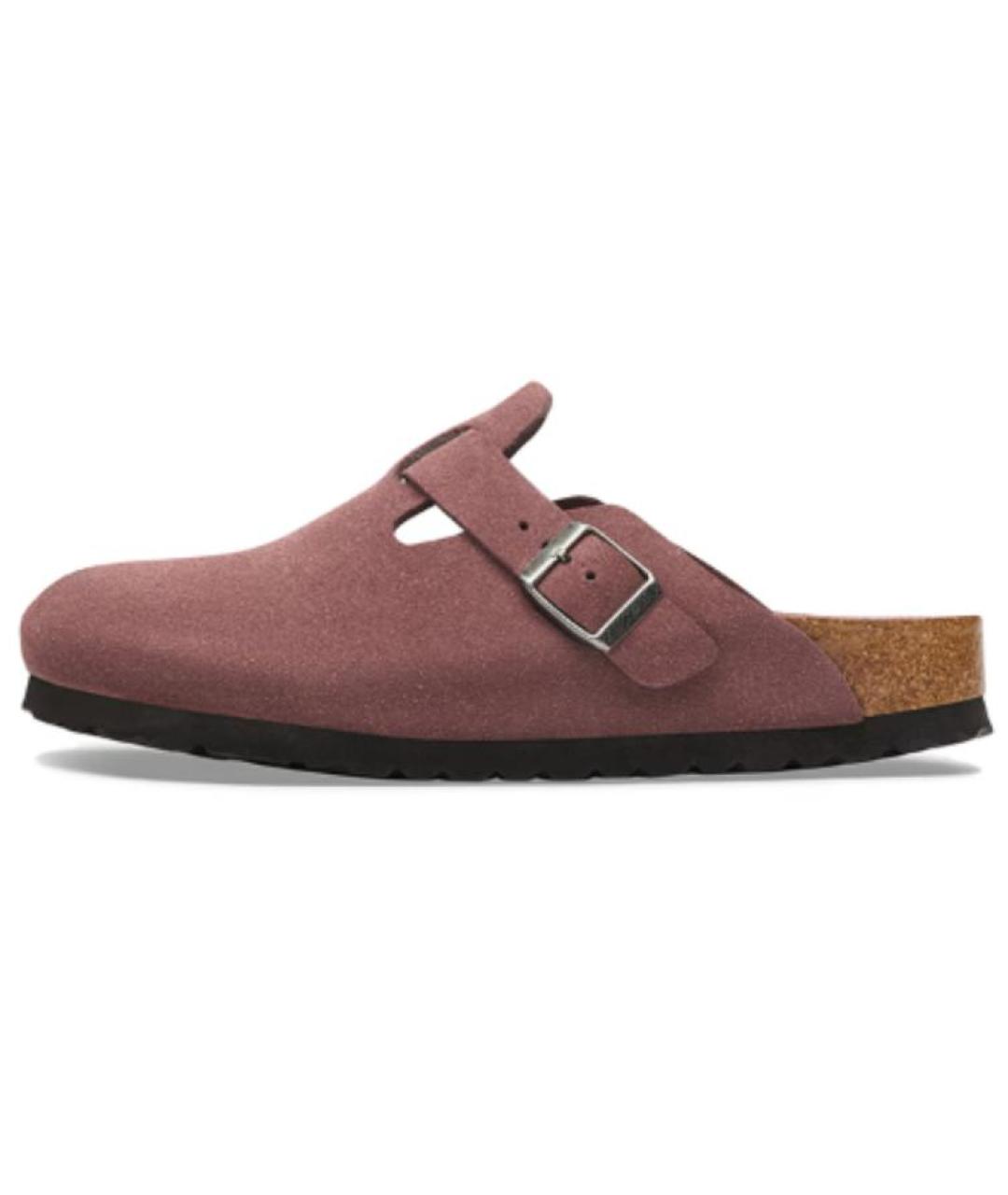 BIRKENSTOCK Розовые замшевые сабо, фото 5
