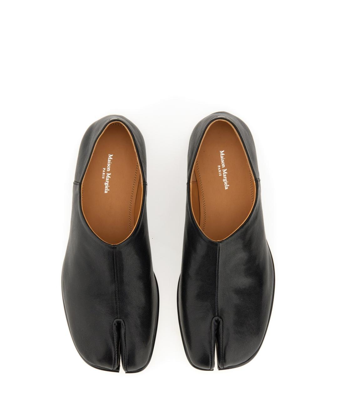 MAISON MARGIELA Черные кожаные лоферы, фото 3