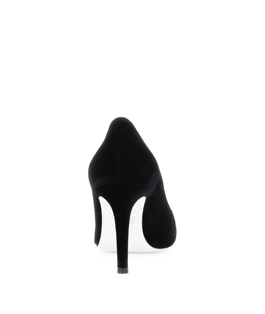 GIANVITO ROSSI Черные бархатные туфли, фото 4