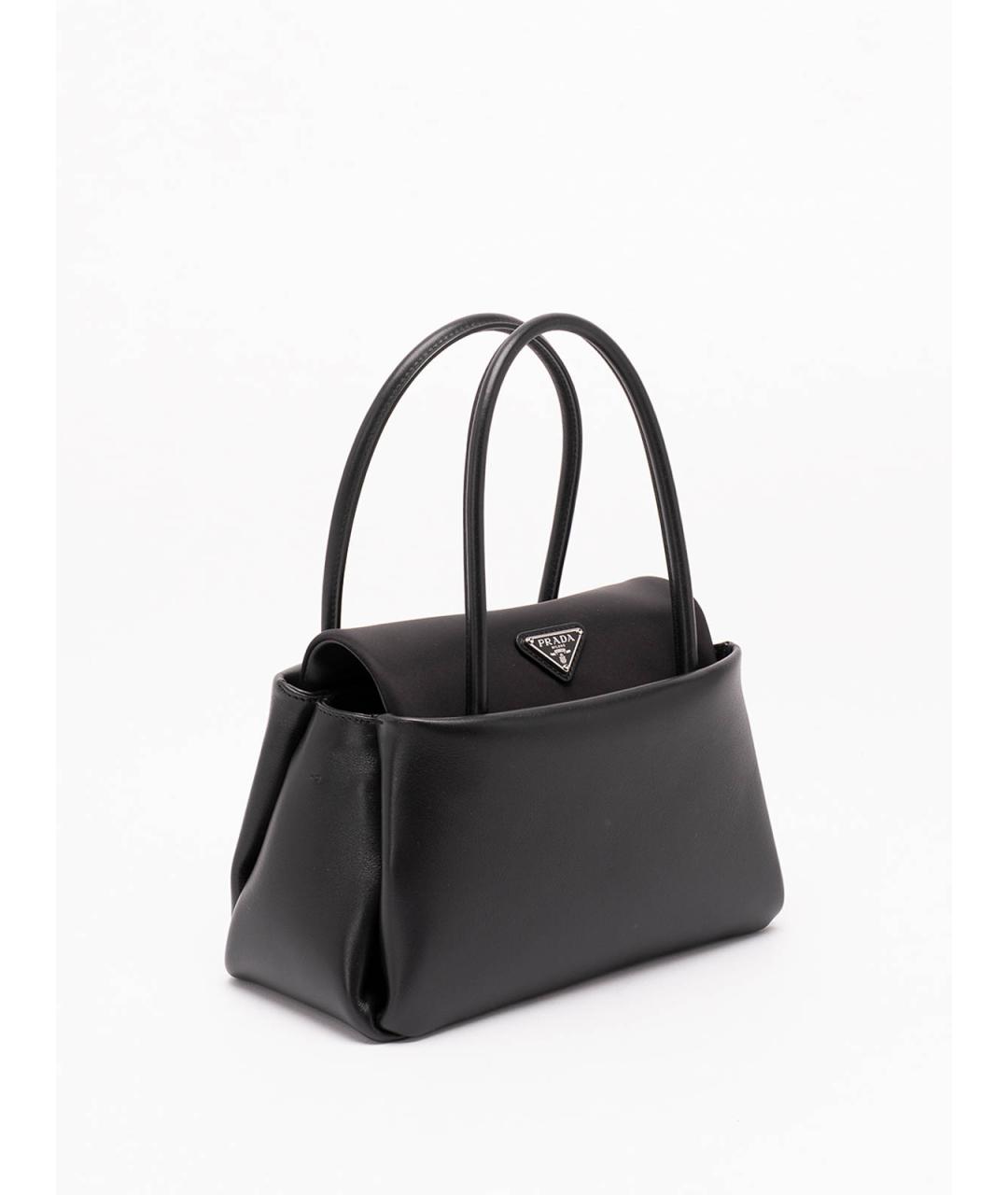 PRADA Черная кожаная сумка тоут, фото 3