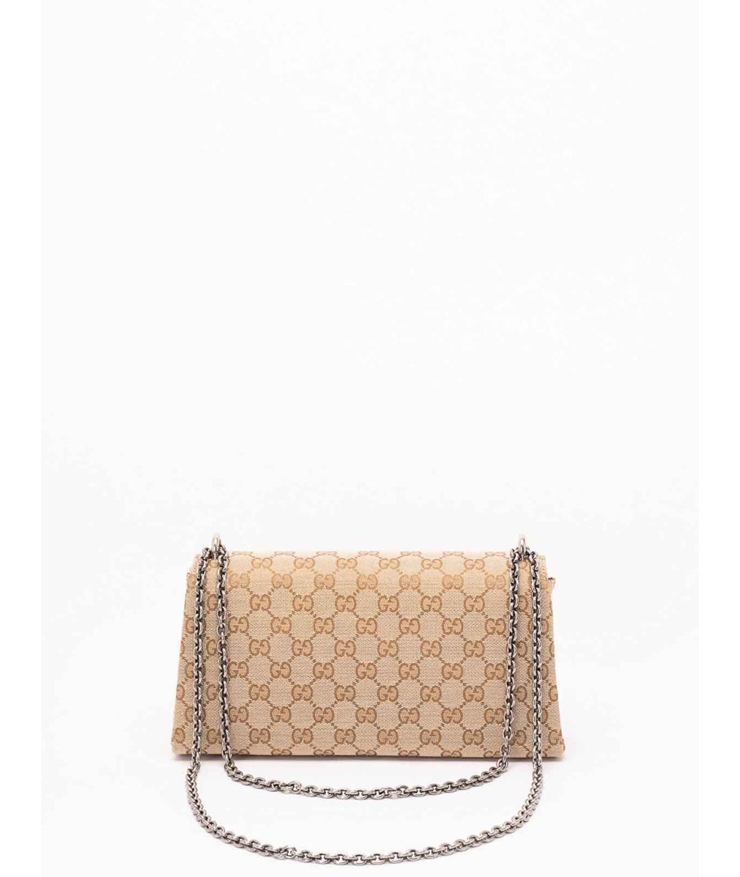 GUCCI Бежевая канва сумка через плечо, фото 2