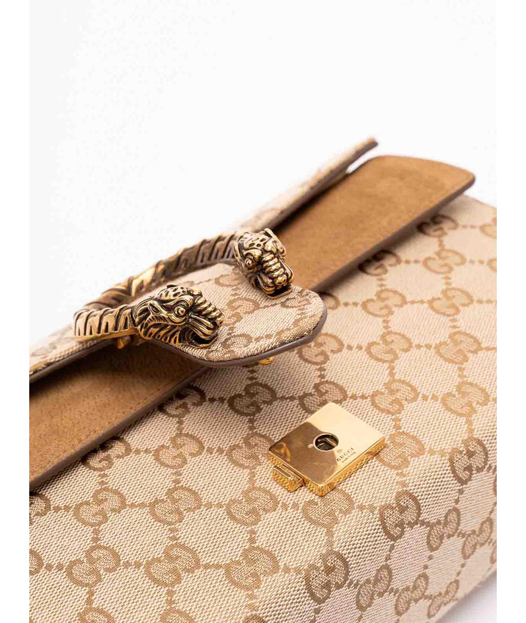 GUCCI Бежевая канва сумка через плечо, фото 5