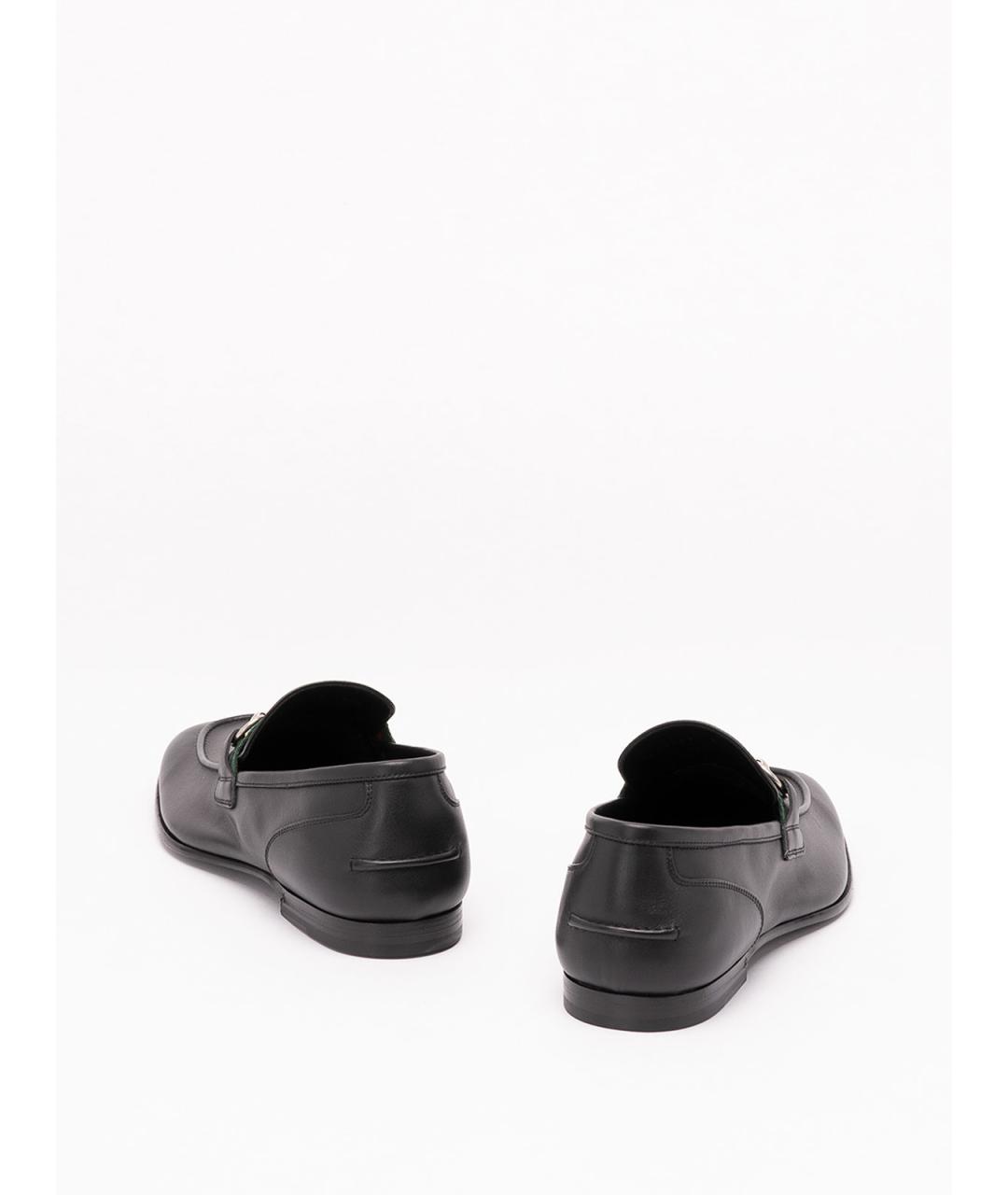 GUCCI Черные кожаные лоферы, фото 3