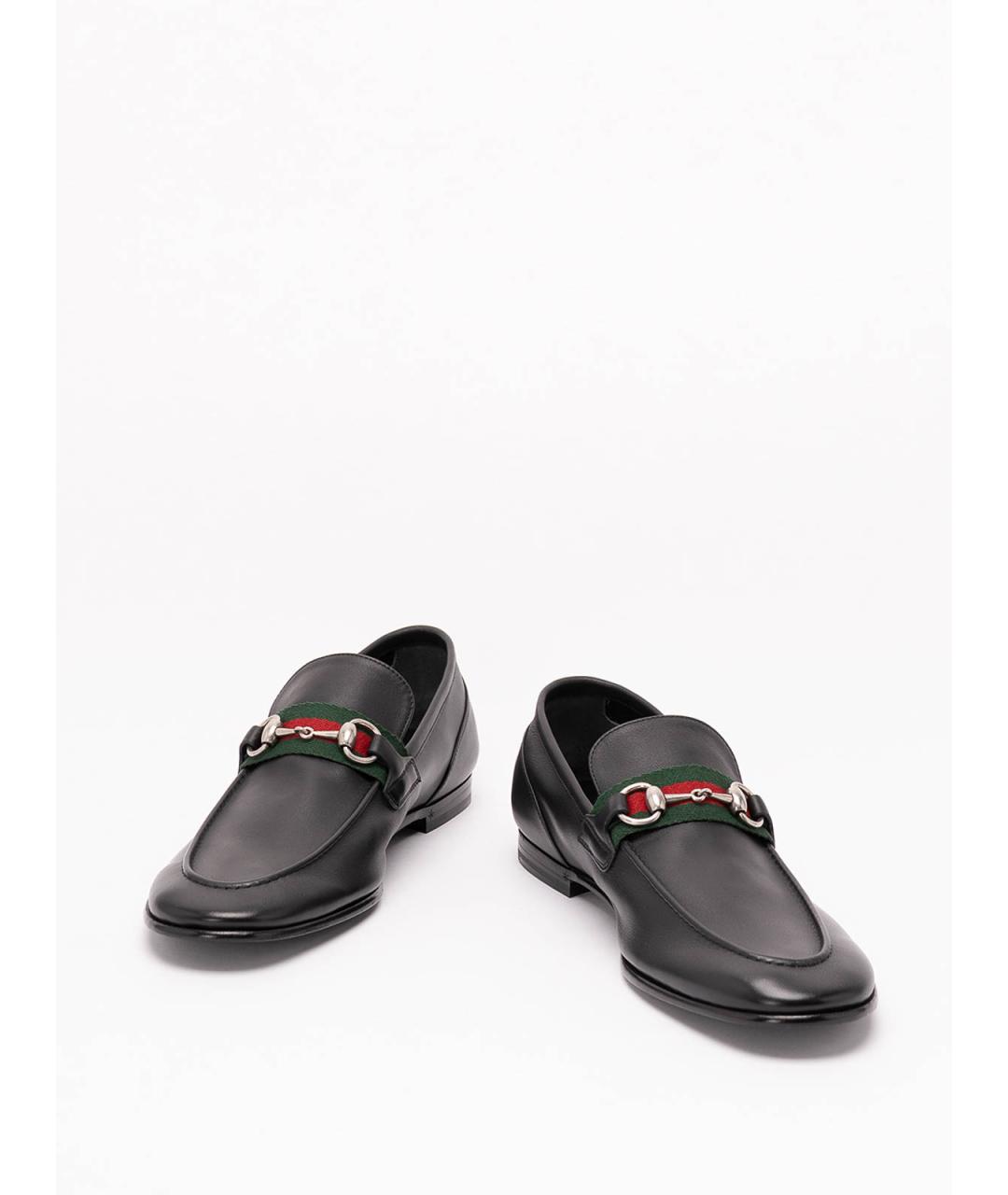 GUCCI Черные кожаные лоферы, фото 2