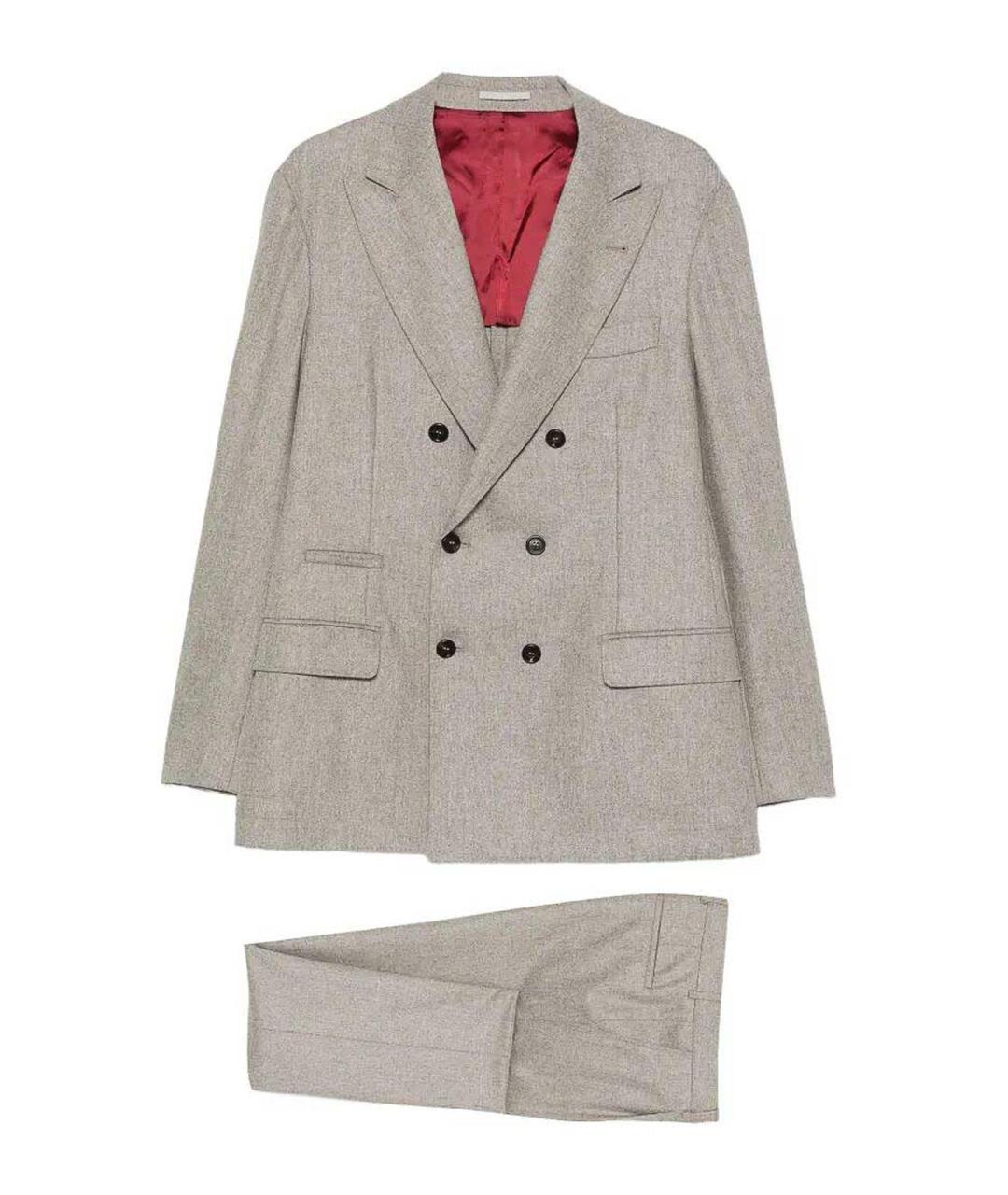 BRUNELLO CUCINELLI Мульти классический костюм, фото 1