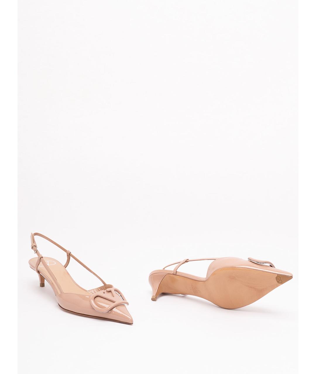 VALENTINO Розовые туфли из лакированной кожи, фото 4