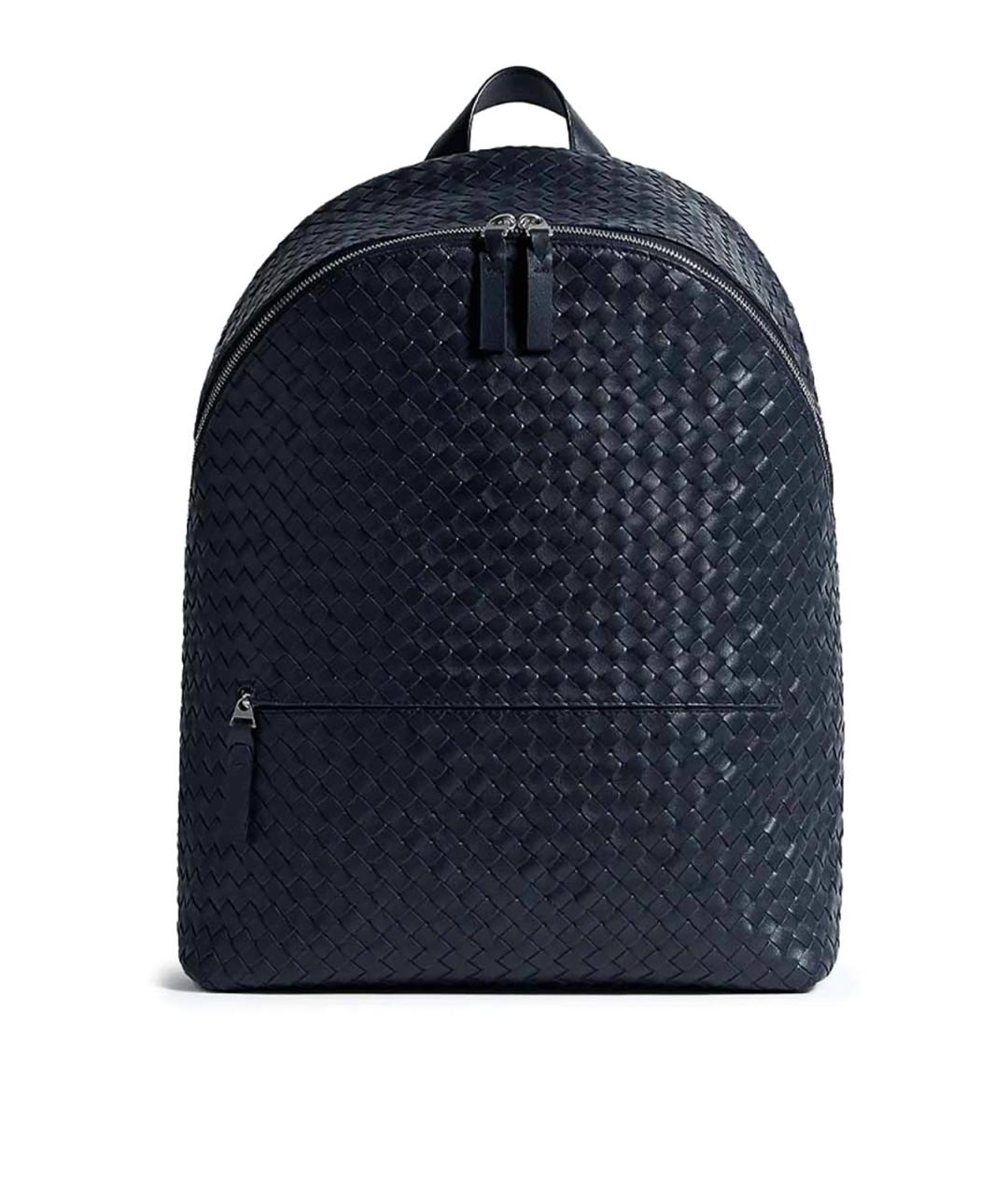 BOTTEGA VENETA Темно-синий кожаный рюкзак, фото 1