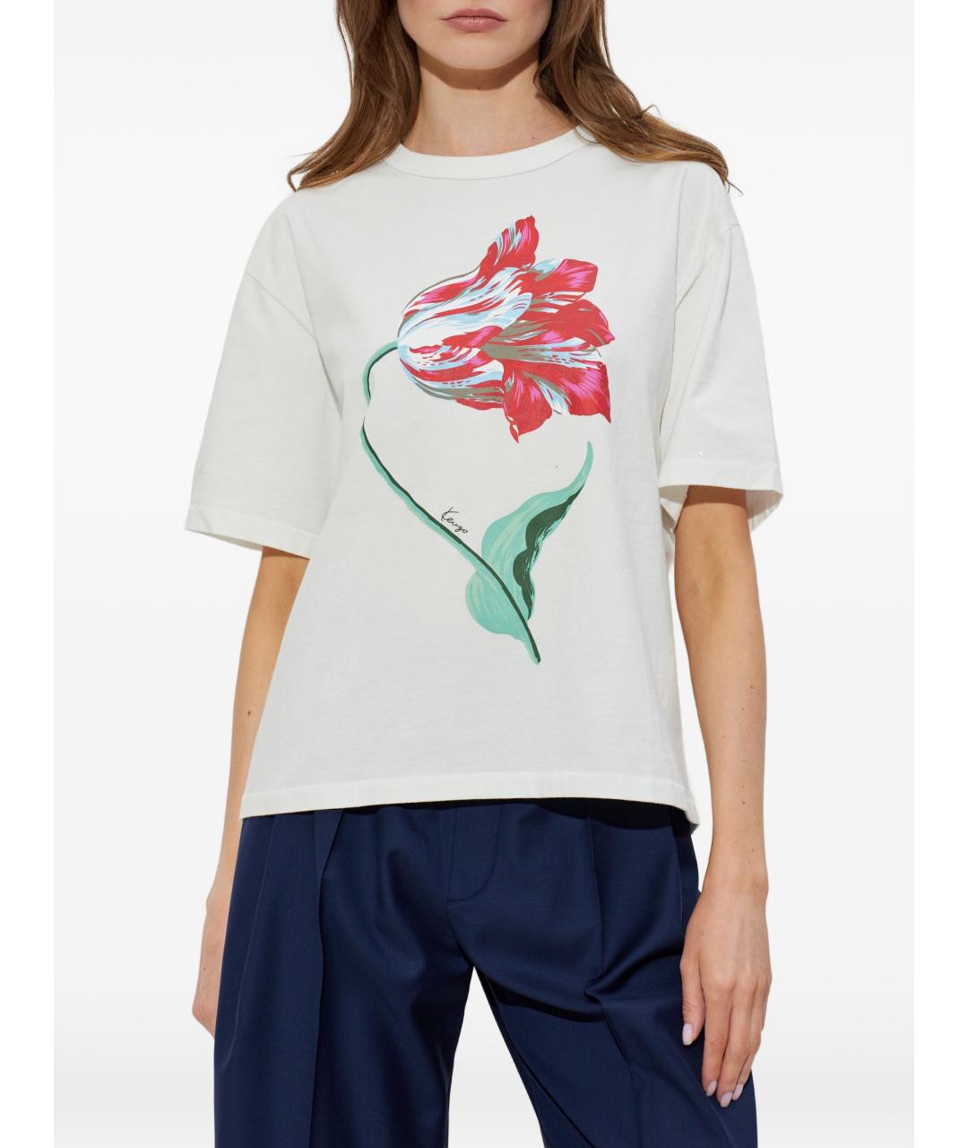 KENZO Хлопковая футболка, фото 4