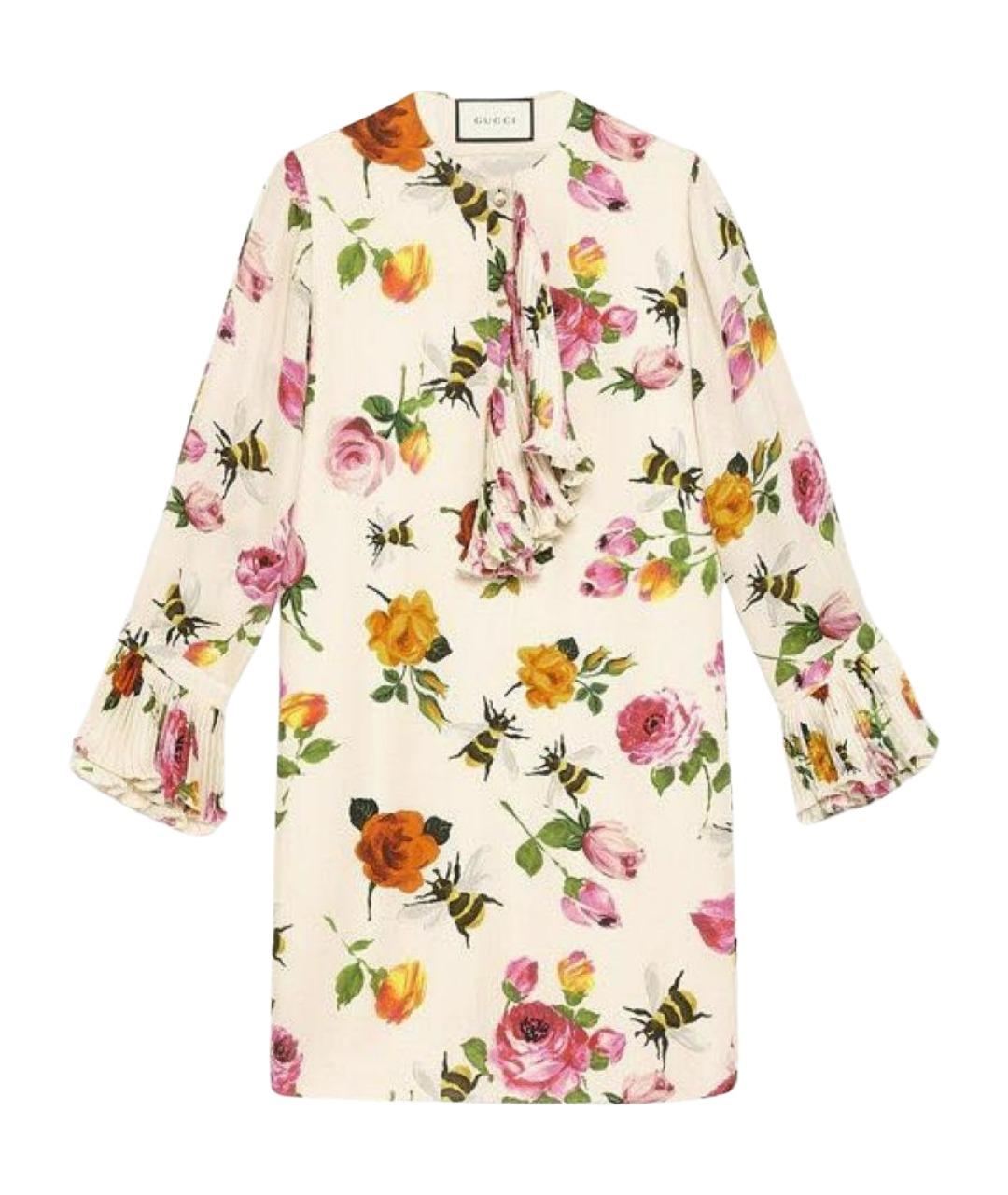 GUCCI Шелковое коктейльное платье, фото 1