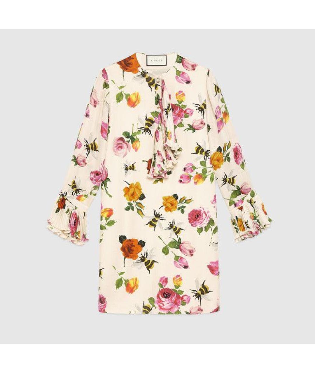 GUCCI Шелковое коктейльное платье, фото 4