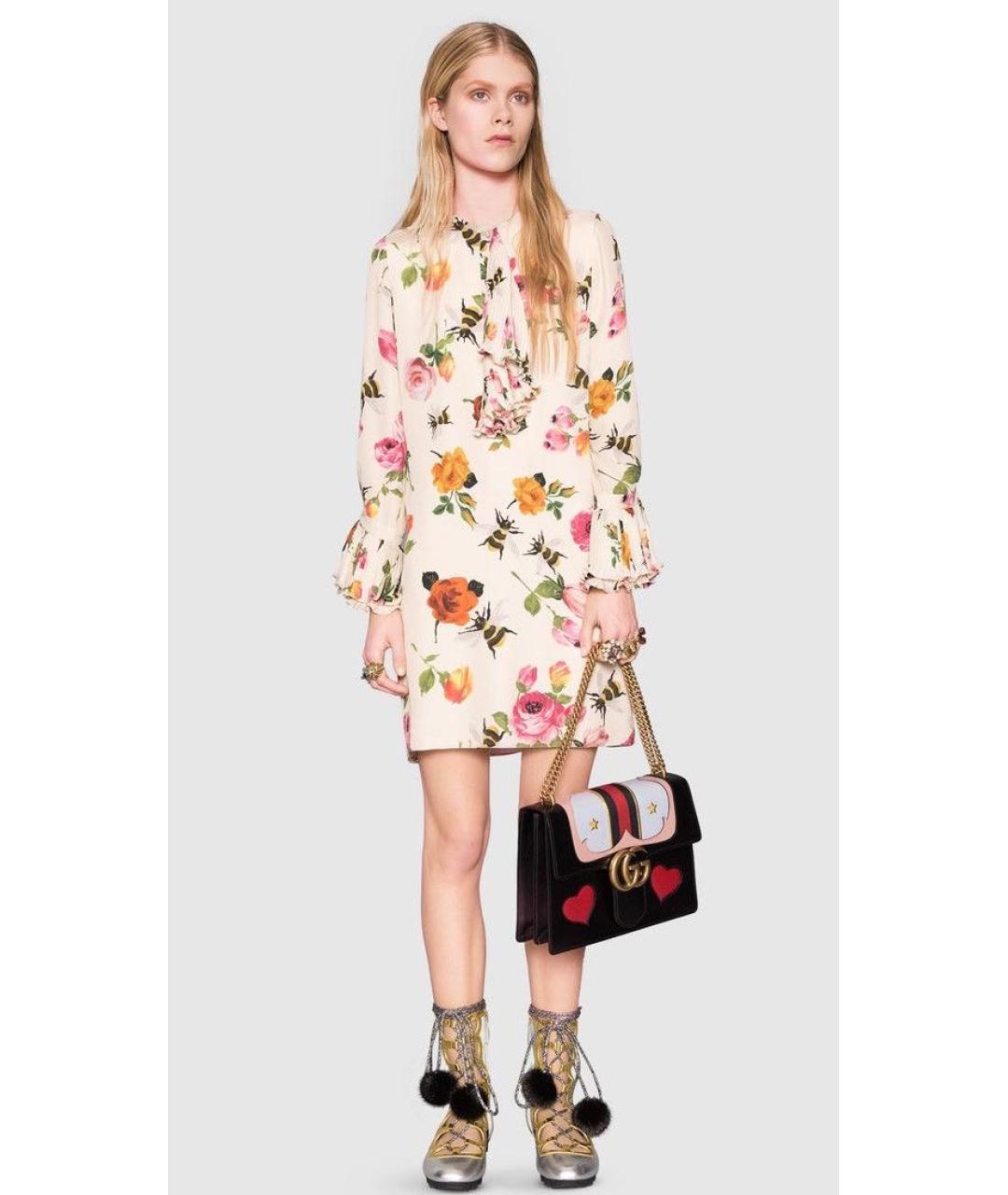 GUCCI Шелковое коктейльное платье, фото 2