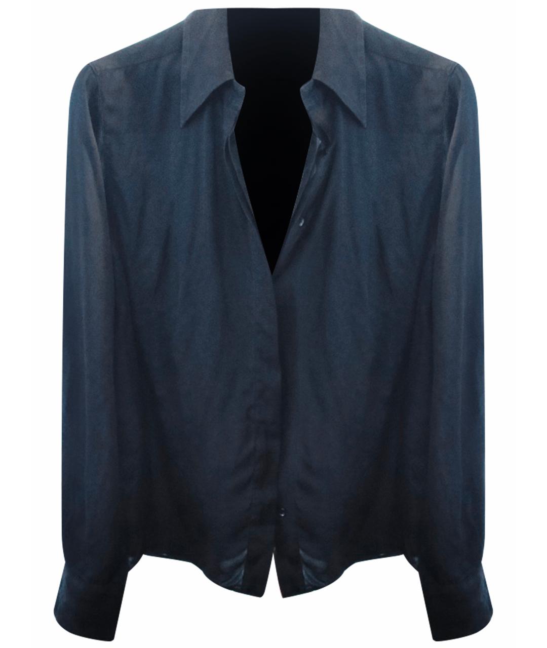 MAX MARA Черная шелковая блузы, фото 1