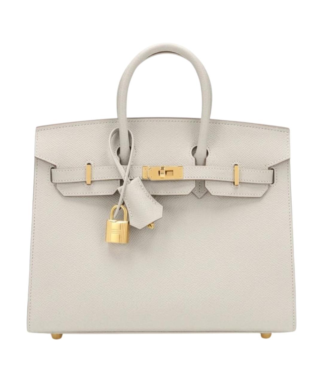 HERMES Бежевая кожаная сумка через плечо, фото 1