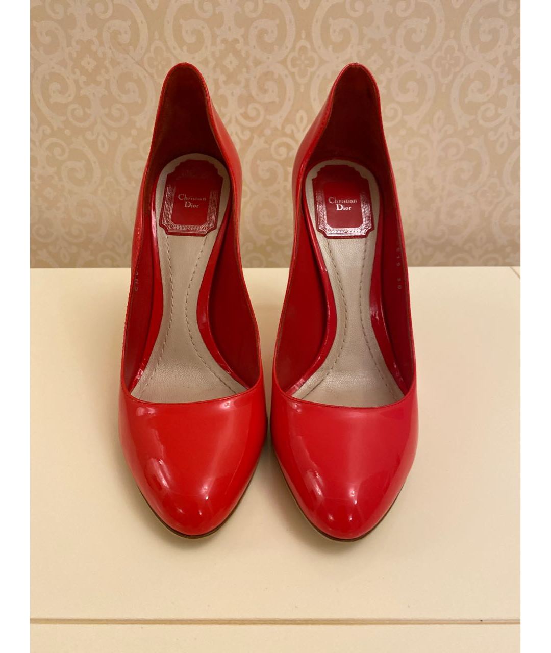 CHRISTIAN DIOR PRE-OWNED Красные кожаные туфли, фото 2