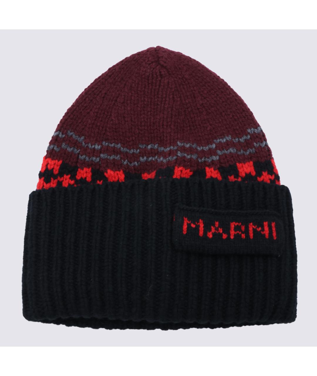 MARNI Мульти шерстяная шапка, фото 3