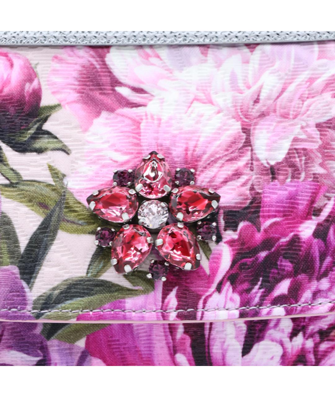 DOLCE&GABBANA Розовая кожаная сумка с короткими ручками, фото 4