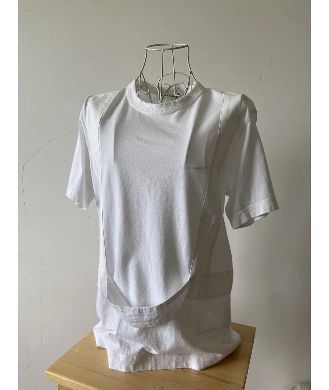 COMME DES GARÇONS Белая хлопковая майка, фото 6