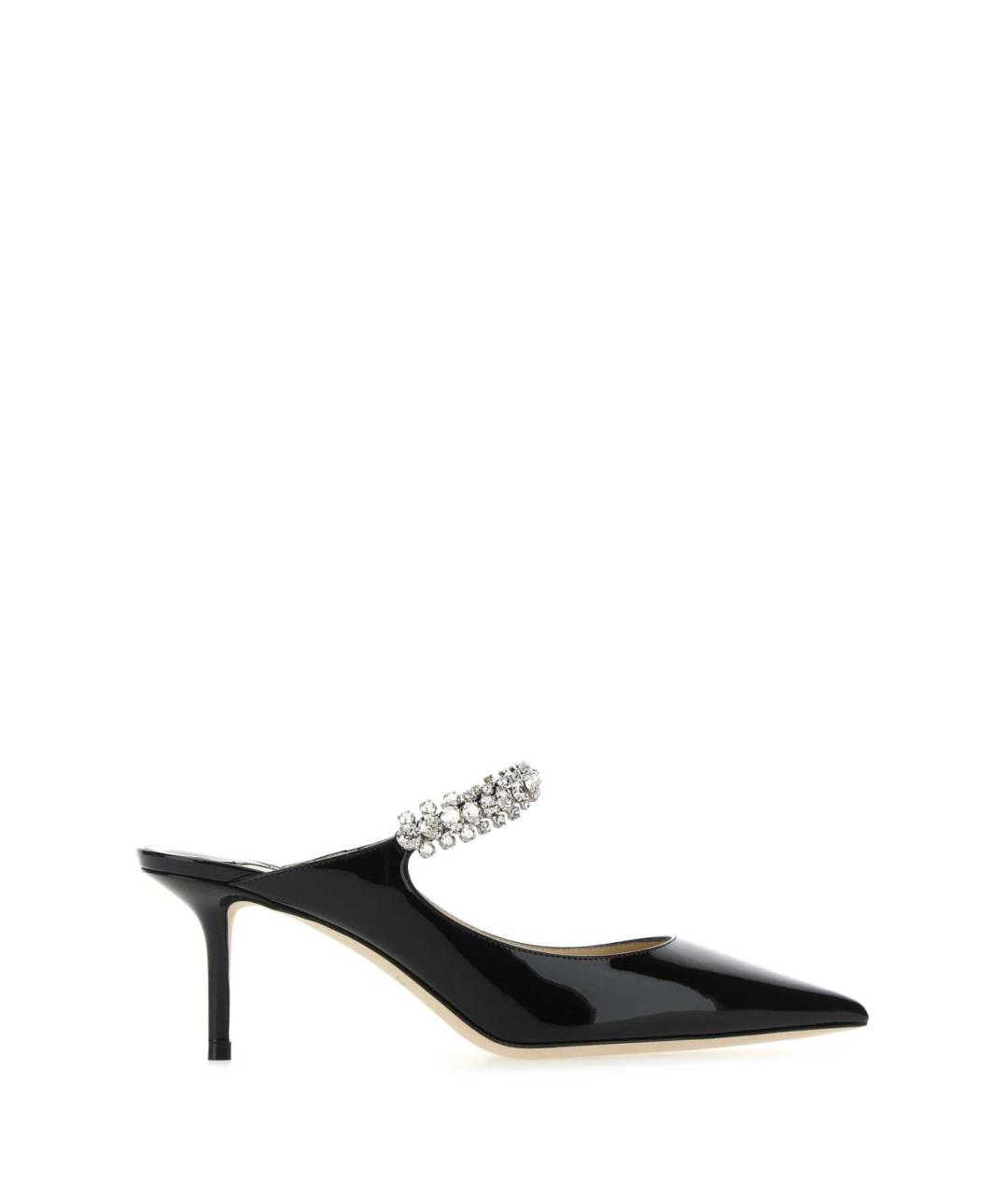 JIMMY CHOO Черные кожаные мюли, фото 3