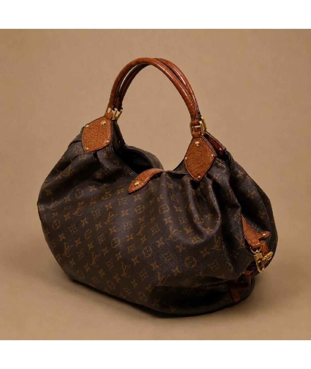 LOUIS VUITTON Коричневая сумка с короткими ручками из экзотической кожи, фото 4