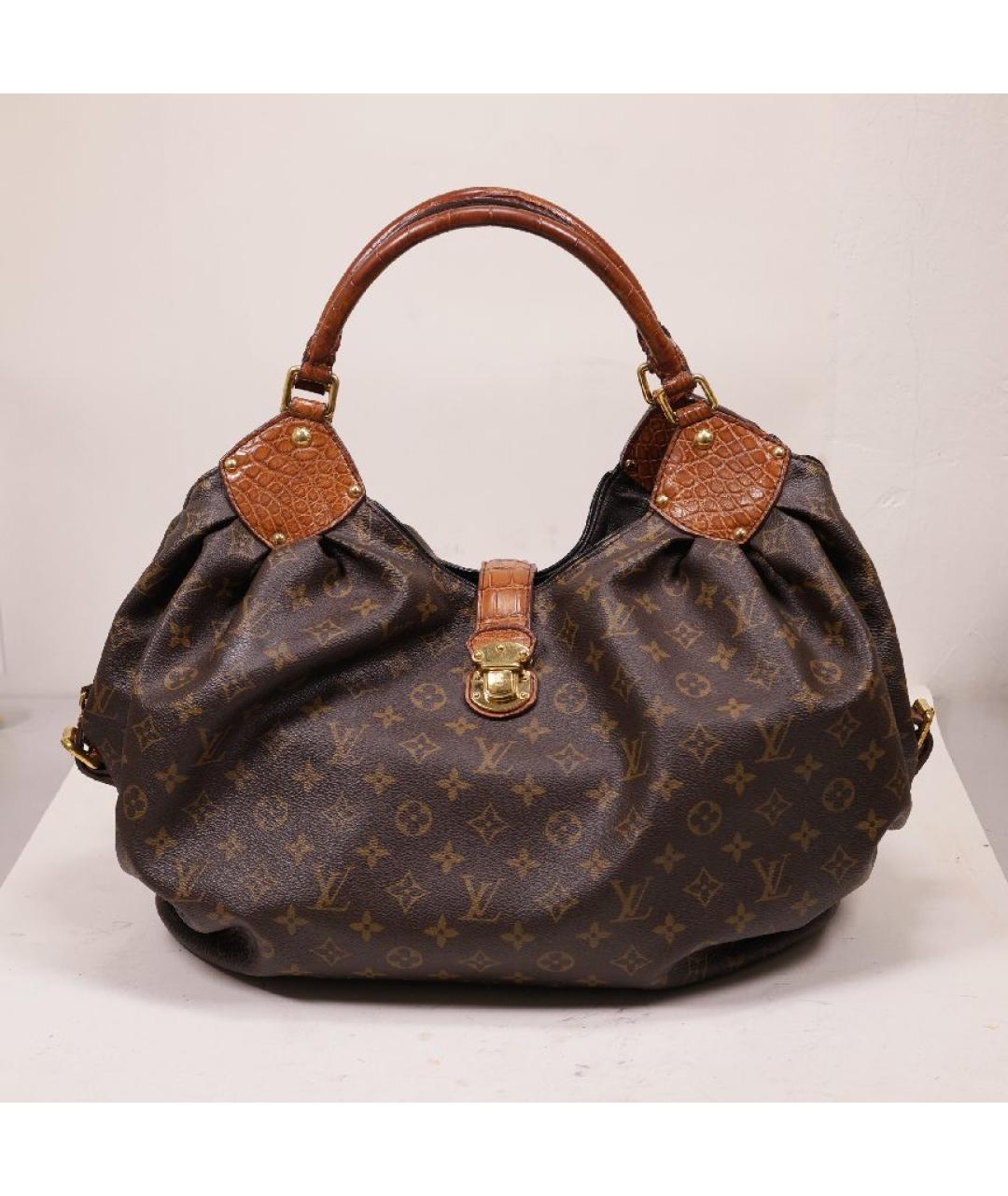 LOUIS VUITTON Коричневая сумка с короткими ручками из экзотической кожи, фото 10