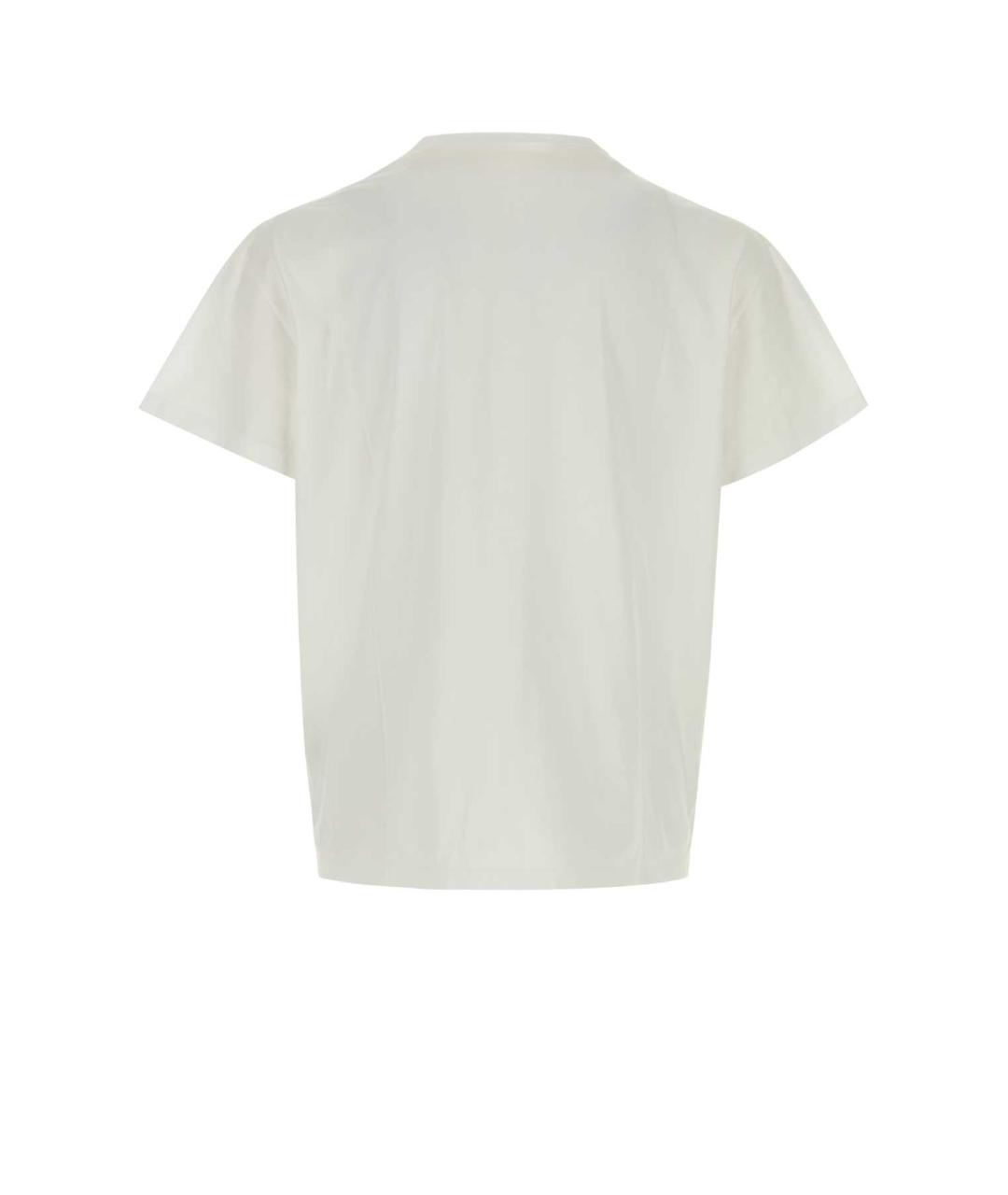 MAISON MARGIELA Белая хлопковая футболка, фото 2