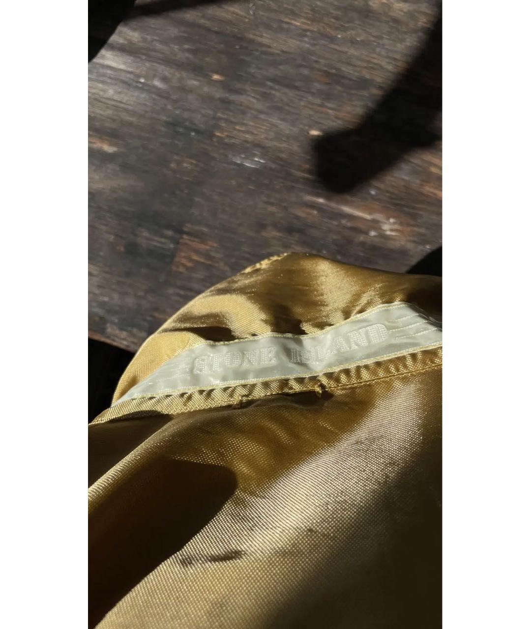 STONE ISLAND Горчичная полиамидовая куртка, фото 8
