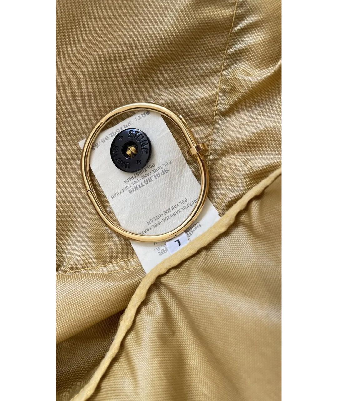 STONE ISLAND Горчичная полиамидовая куртка, фото 6