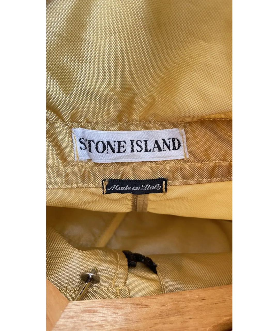 STONE ISLAND Горчичная полиамидовая куртка, фото 5