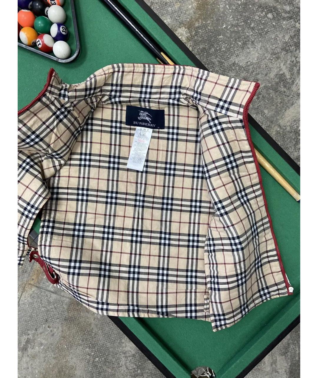 BURBERRY Красный хлопковый жилет, фото 8