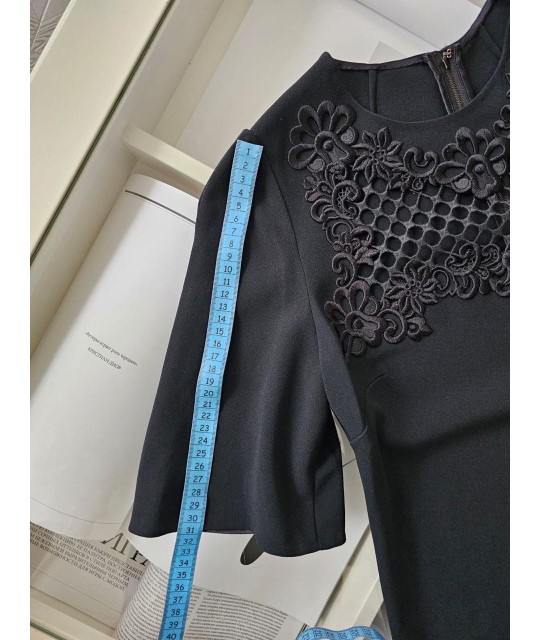DOLCE&GABBANA Черное вискозное коктейльное платье, фото 6