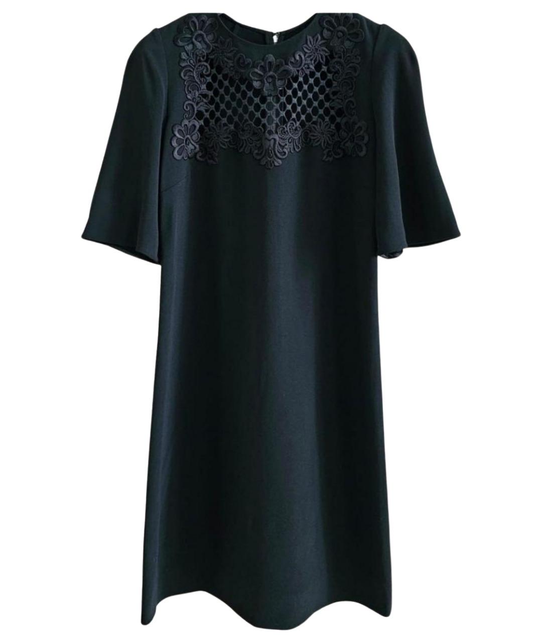 DOLCE&GABBANA Черное вискозное коктейльное платье, фото 1