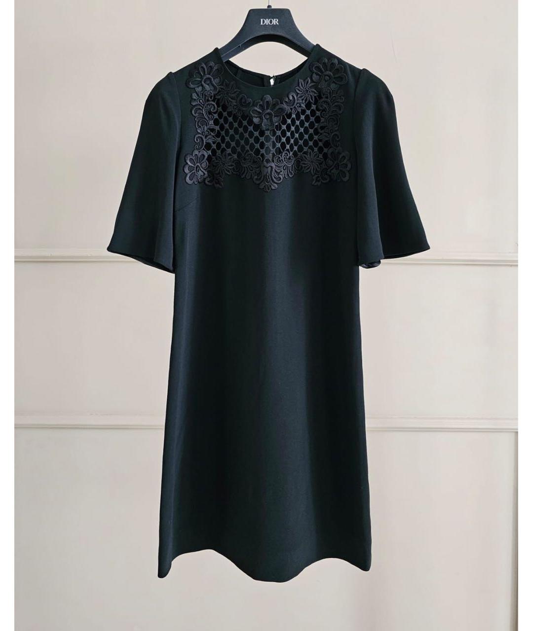 DOLCE&GABBANA Черное вискозное коктейльное платье, фото 9