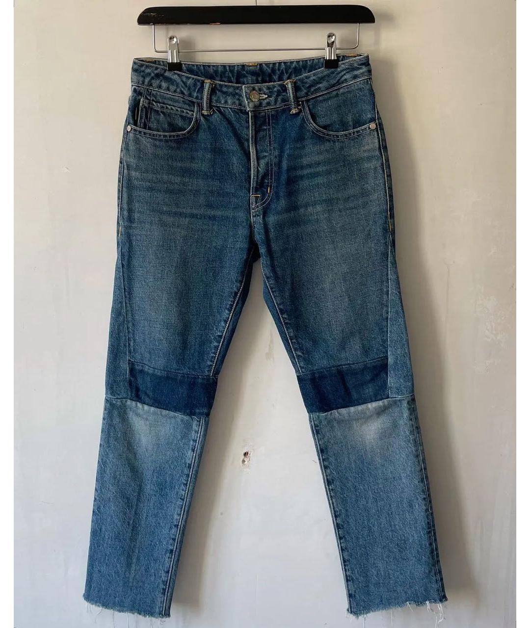 HELMUT LANG Хлопко-полиэстеровые джинсы слим, фото 6