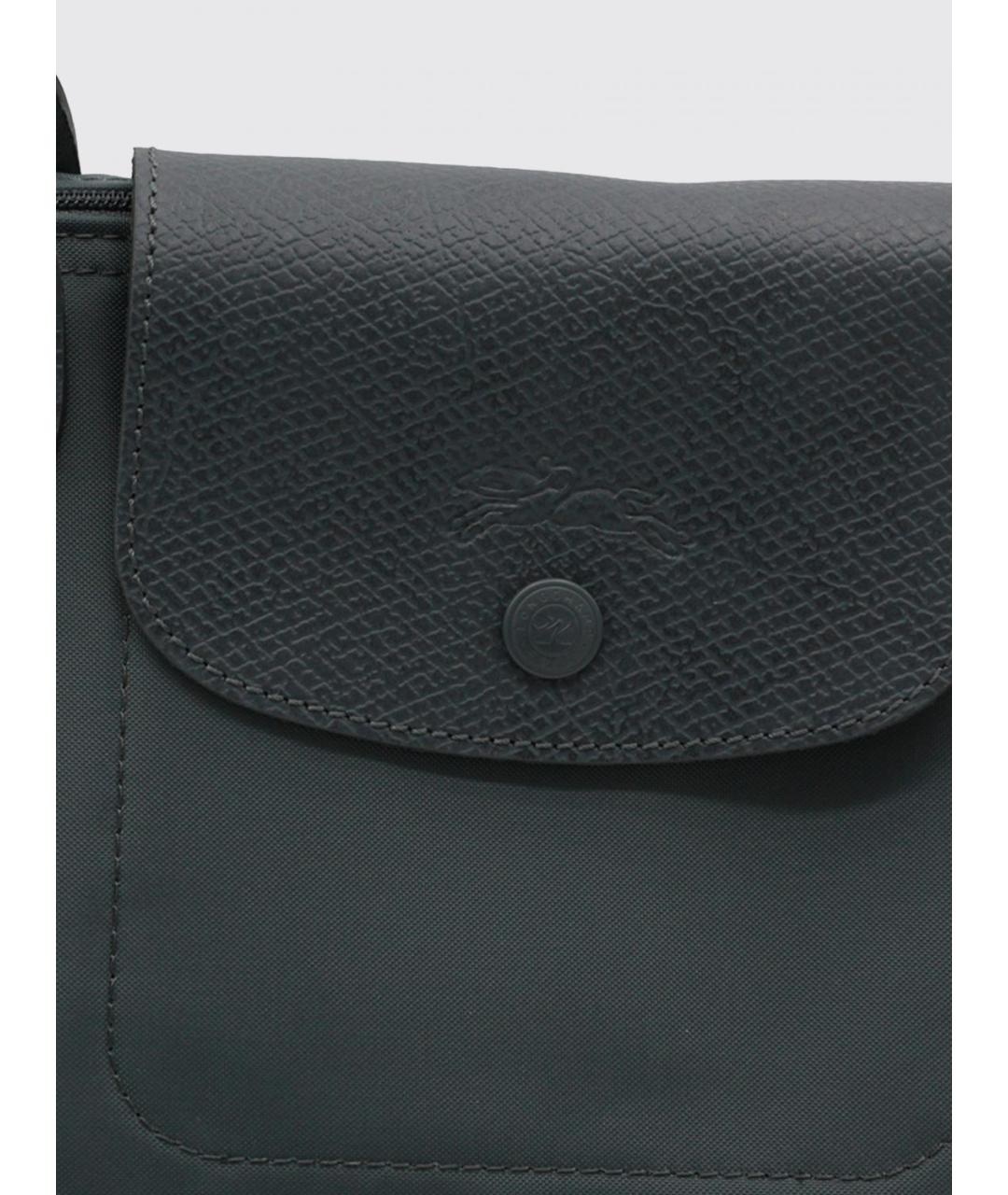 LONGCHAMP Серая синтетическая сумка тоут, фото 3